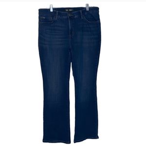 Lee Regular Fit Mid Rise Bootcut womens jeans dark wash flex motion womens 16P